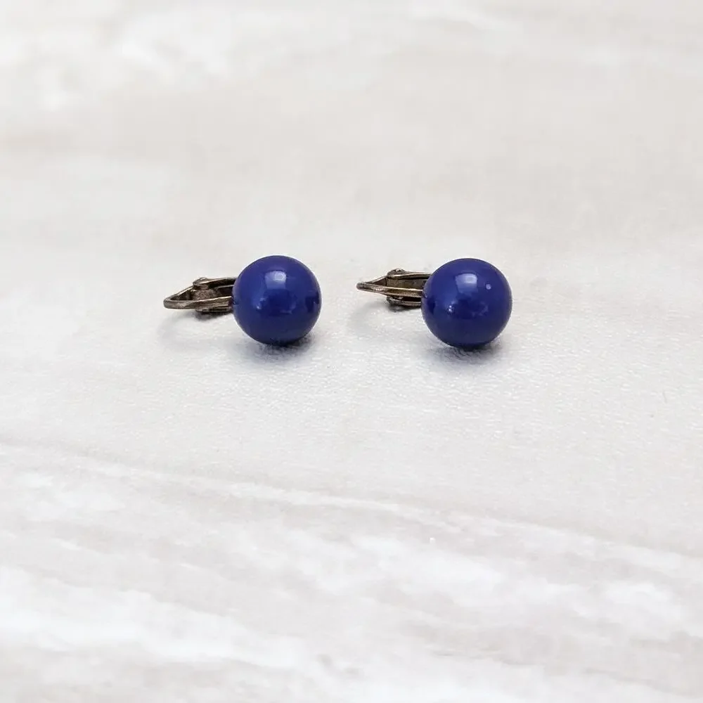 Vintage Clip On Earrings Small Retro - 3/8